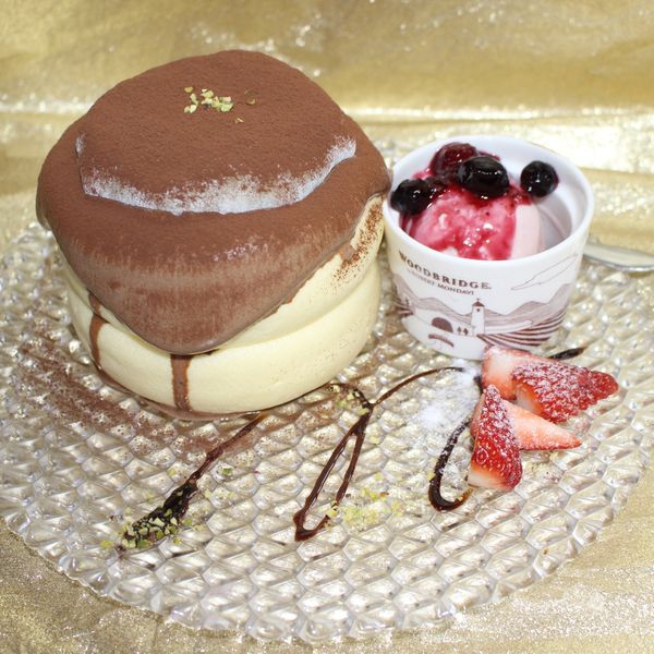 ドバイチョコ餅パンケーキ