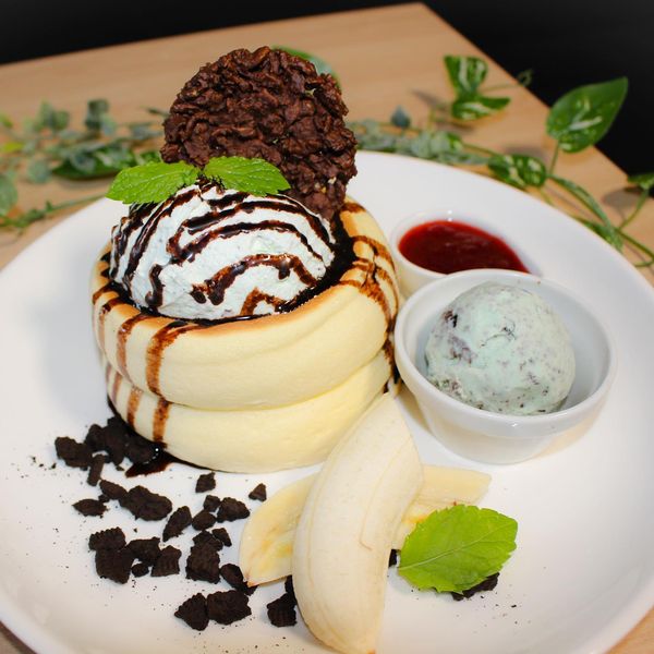 チョコミントパンケーキ