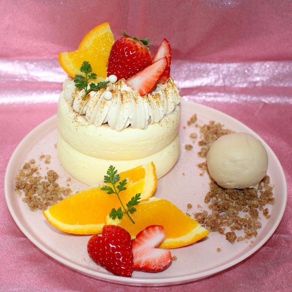 紅茶香るムースショコラパンケーキ