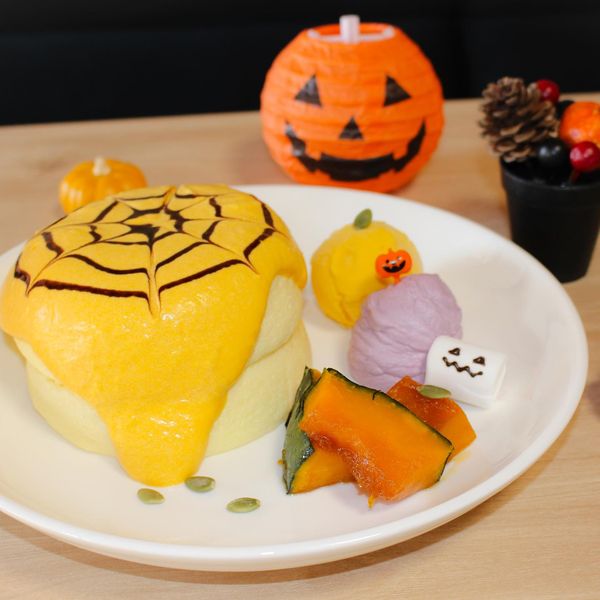 ハロウィンかぼちゃのパンケーキ