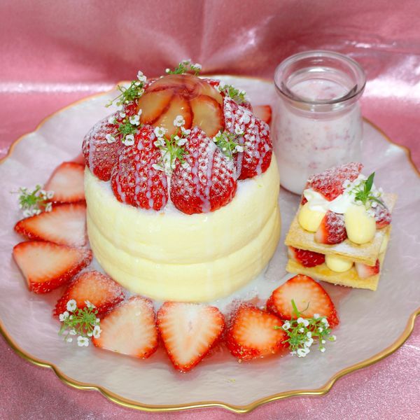 古都華尽くしの練乳クリームパンケーキ